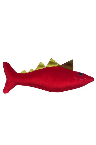 MATATABİ CATS Spino Set Plush Fish Cat Toy + Natural Matatabi Small Stick 5-Piece