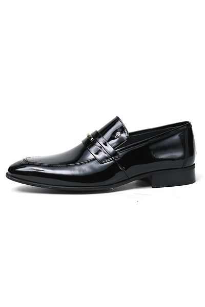 Pierre Cardin 120663 Ανδρικά παπούτσια μαύρα λουστρίνι με σόλα Neolite