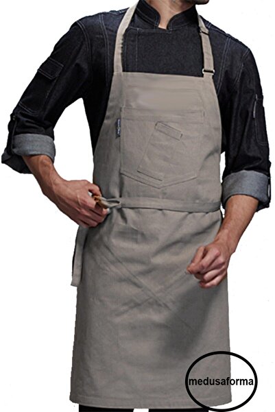 medusaforma مريلة مطبخ معلقة ماستر شيف مقهى مطعم الشيف النادل كوك تصفيف الشعر...