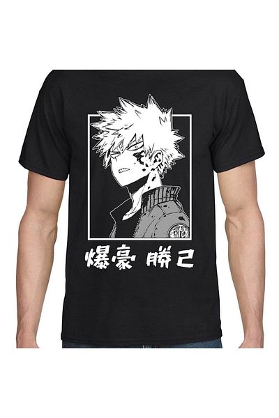 Kuzgunshop Μπλουζάκι Unisex Anime My Hero Academia Bakugou