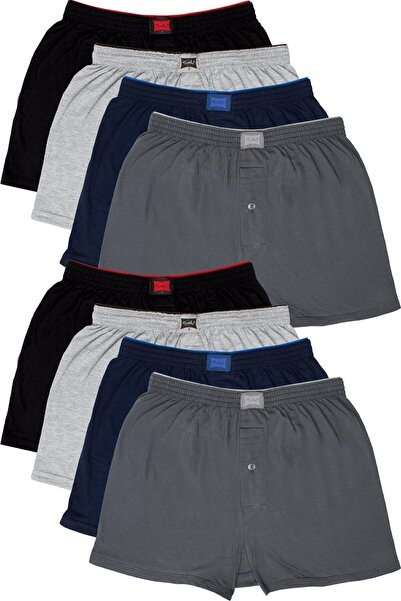 Tutku Pack of 6 Waist Men's Boxers Mixed Future Cities of Turkey Style