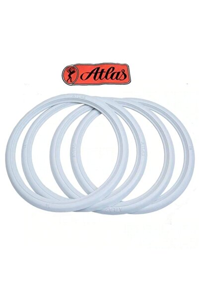KARAMAN TİCARET Atlas Beyaz Yanak 10 Inc 4'lü Set Tir. (on Ve Arka Teker Icin.)