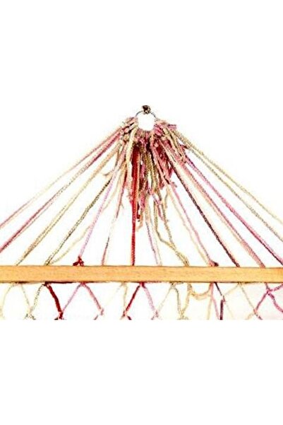 Genel Markalar Bahçe Piknik Kamp İçin Dayanıklı İp Örgülü Ahşap Hamak Yatak