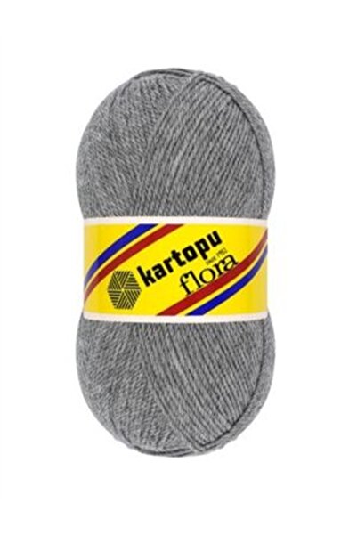 Kartopu Flora K1002 Γκρι 5 Γιουμάκ |   Νήμα για πλέξιμο στο χέρι