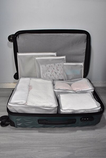 fine class Γκρι Σετ 6 τεμαχίων Οργανωτής βαλίτσας Οργανωτής τσάντας για βαλίτσα