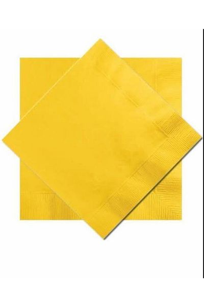 Deniz Party Store Yellow Paper Napkin 16 Pieces