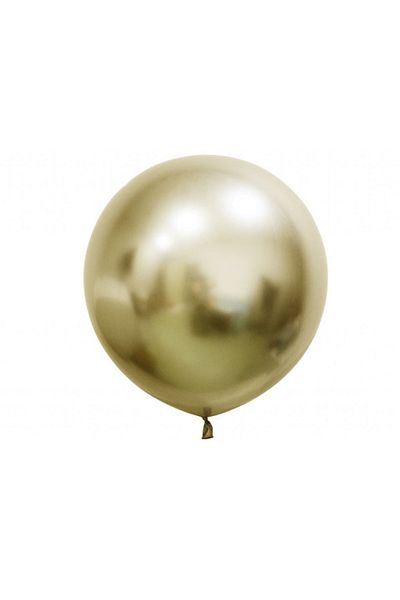 BalonEvi 24" Chrome Gold - Gold Jumbo Balloon 3 Pack