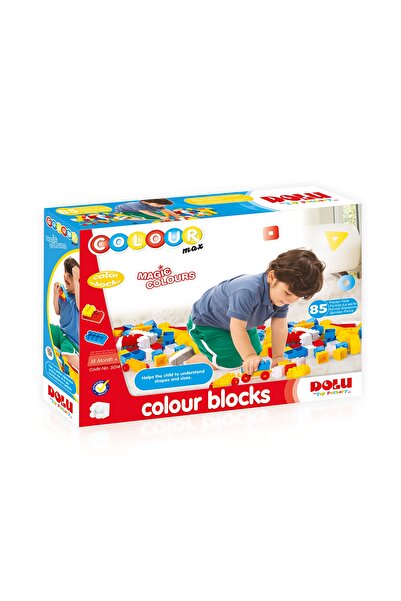DOLU OYUNCAK 5014 Dolu Renkli Bloklar 85 Parça