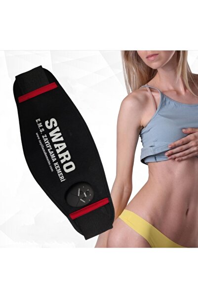 SWARO Şarjlı Kemeri Yag Kas ,sıkılaşma Masaj Titreşim Incelme Egzersiz Yardımcı Göbek Eritme