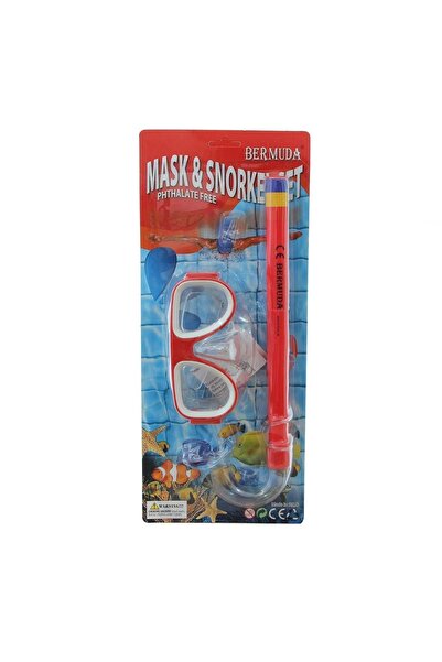BERMUDA Cobra Klasik Maske Şnorkel Set Kırmızı