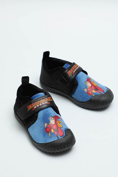 GEZER Papuci de iarnă pentru băieți cu velcro imprimat Braveman