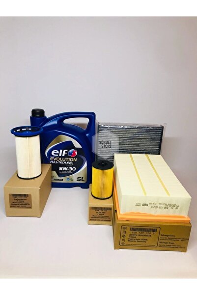 ELF Uyumlu Volkswagen Passat 1.6 Tdi Filtre Bakım Seti Ve 5w30 Motor Yağı