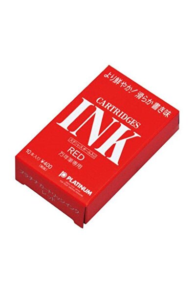 Platinum Комплект от 10 червени мастилени касети