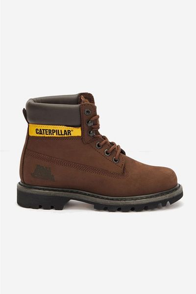Caterpillar Colorado Γνήσιες Δερμάτινες Μπότες Nubuck 35-40 Chocolate Nubuck