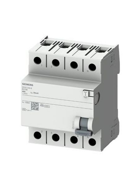 Siemens 5sv5342-6 Residual Current Protection Relay 4x25a 30 Ma