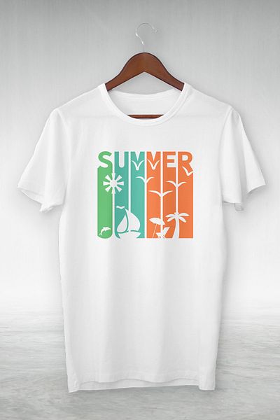 New Shine Alb -summer-illustration Desen -vip Design Tricou