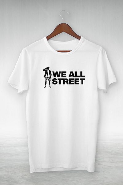 New Shine Alb -we All Street-illustration Desen -vip Design Tricou