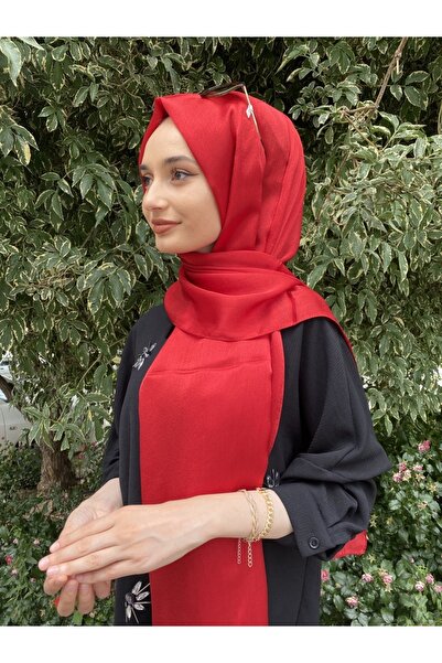 KROREN Ipekyolu Eşarp By Armanda Kırmızı Janjan Şal