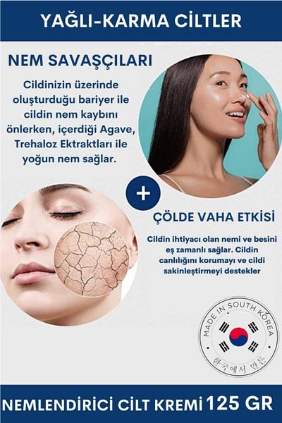 Dermal Dr+medm Facial Aqua - 125 Gr Moisturizing Cream for Oily and Combination Skin