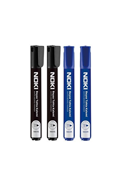 Noki Beyaz Tahtası Kalemi 4 Lü Set-2 Mavi 2 Siyah