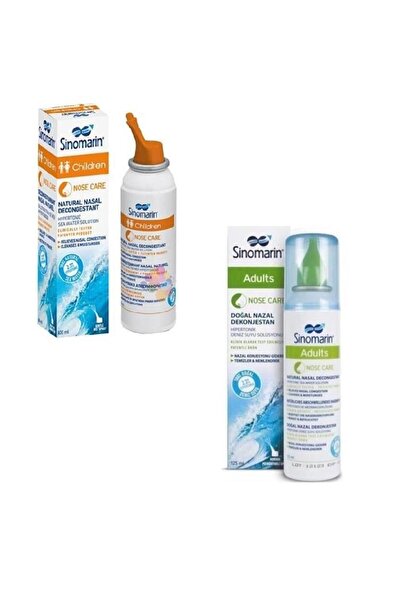 Sinomarin Çocuk 100 Ml & Adult 125 Ml Deniz Suyu Burun Spreyi - Ikili Set