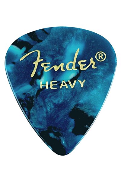 FENDER 351 Premium Celluloid Picks Ocean Turquoise- Heavy  1 Adet Pena
