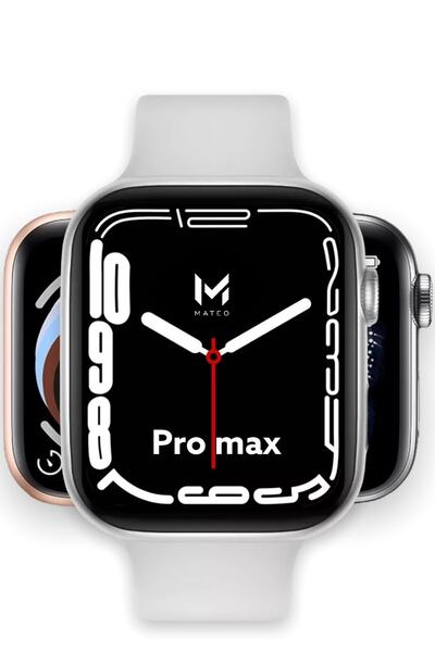 MATEO Pro Max Akıllı Saat Ios Android Destekli Arama Yeni Nesil Büyük Renkli ...
