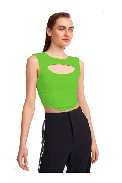 Dilvin Корсет Top - Дизайн з вікнами