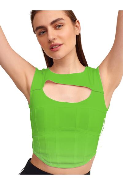 Dilvin Корсет Top - Дизайн з вікнами