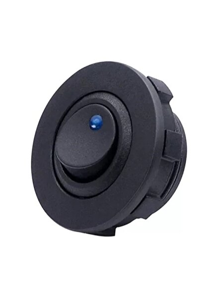 Daier Ic-132e Pano Tip Yuvarlak Işıklı Anahtar On-off 12volt Mavi