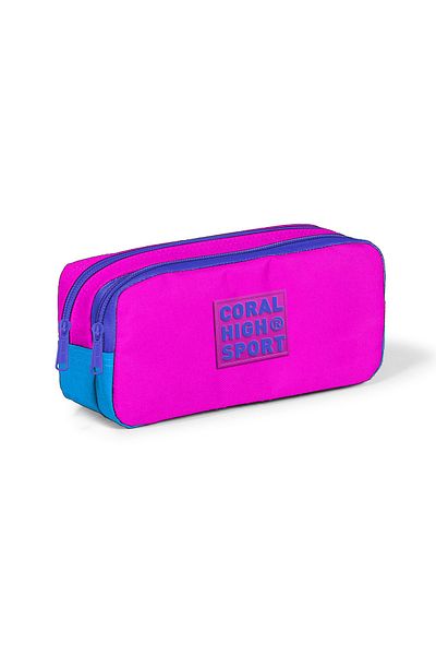 Coral High Sport Pink Blue Τσάντα στυλό δύο τμημάτων 22273