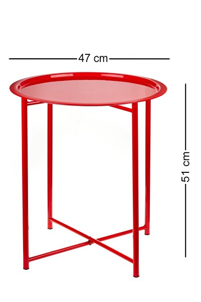 HASTUNÇ Katlanır Metal Yan Sehpa