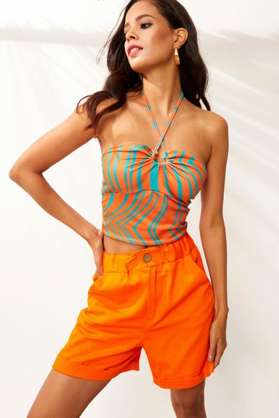 Cool & Sexy Orange Capri Pants & Bermudas Styles, Prices - Trendyol