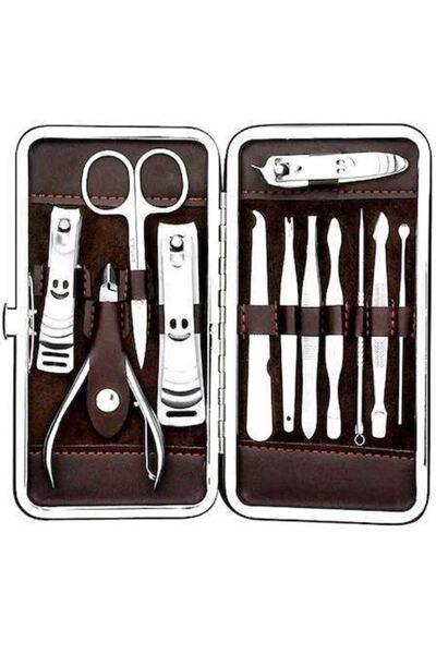 MAGİTOPTAN Professional steel manicure pedicure set 12 pieces