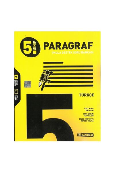 Hız Yayınları 5.sınıf Türkçe Paragraf Okula Destek Soru Bankası Yeni Baskı