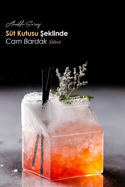 Anadolu Saray Çarşısı 350ml Borosilicate Cup - Heat Resistant, Milk Box, Coffee and Presentation Cup