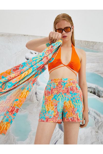 Koton Şahika Ercümen X - Patterned Pocket Detailed Shorts