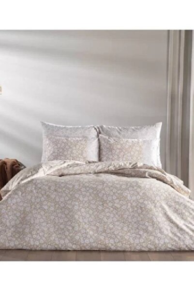 Doqu Home Poly Cotton Biella Nevresim Takımı Kahve - Çift Kişilik