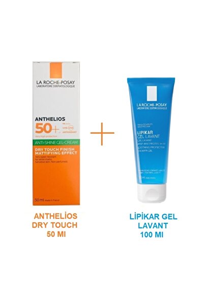 La Roche Posay Anthelios Dry Touch Gel Cream Spf50+ 50ml & Lipikar Gel 50ml Set