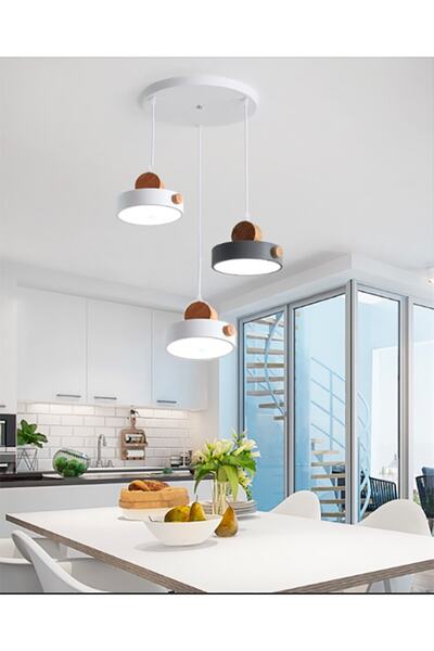 SimaAvize Modern Led Macaron 3'lü