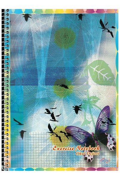 Alfa Lined Notebook A4 Spiral 144 Sheets Cardboard Cap