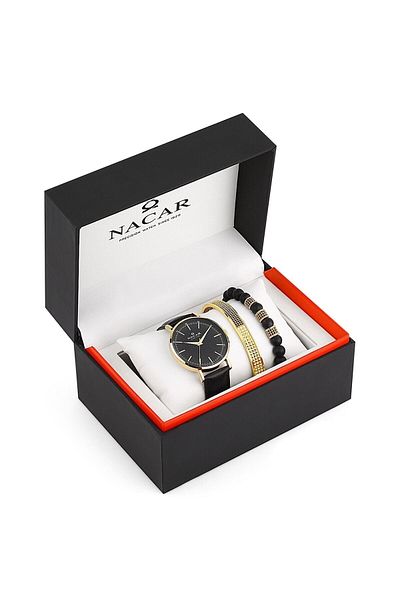Nacar Nc36-291038-dbl1-set مجموعة ساعات اليد للرجال