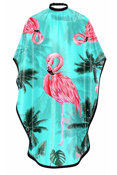 Flamingo Baskılı Çok Renkli Penuar