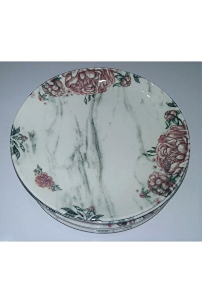 Tulu Porselen 1 Adet Güllü Model Pasta Tabağı