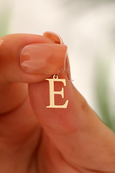 Sefa Gold 14 Ayar Altın E Harfi Harf Kolye Ucu