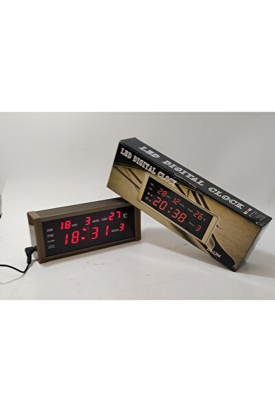abnturk Led Dıgıtal Tarihli Isı Ölçerli Alarmlı Sesli Saat