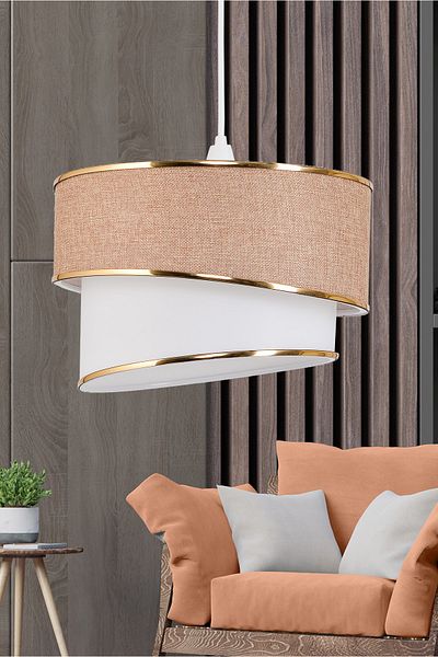 EvLight Stare Single Pendant Lamp Chandelier Kumbeige