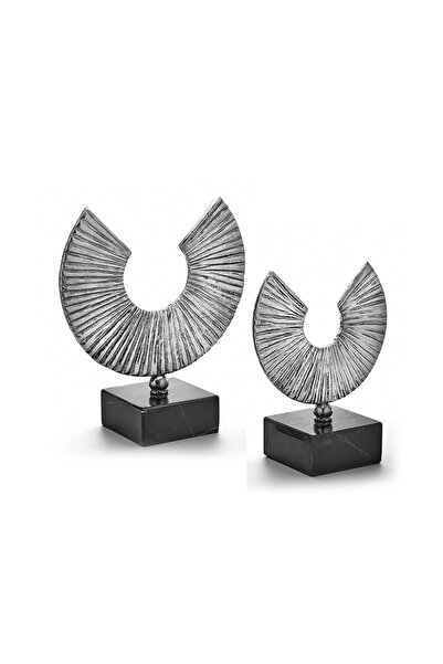 Kokosh Home Mermer Kaideli 2 Li Yarım Ay Dekor 23x26 Cm