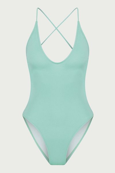 IAMNOTBASIC Costum de baie Napali verde pentru femei
