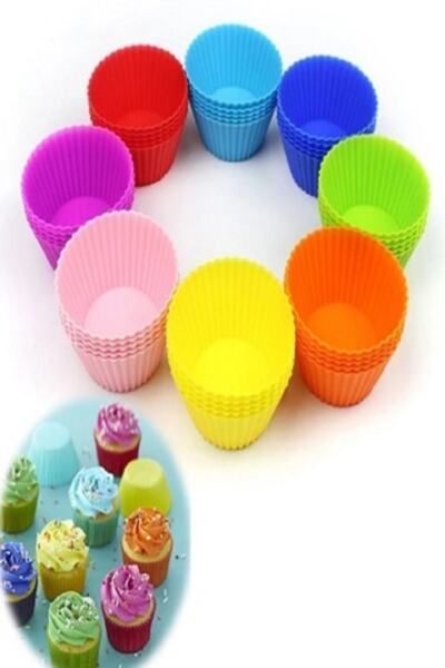 Bayev Colorful Silicone 6 Piece Cake and Muffin Mold
